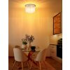 Globo lighting Gorley ceiling light chrome, sand-coloured, 5-light sources