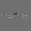 Leuchten Direkt lights RITUS ceiling light LED black, 1-light source