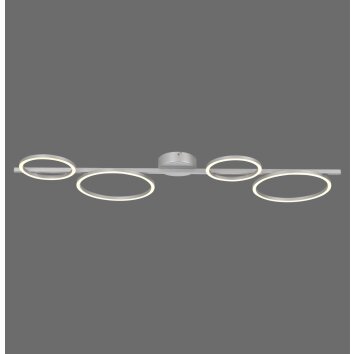 Leuchten Direkt lights RITUS ceiling light LED silver, 1-light source