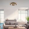 Leuchten Direkt lights TOLA ceiling light LED brown, black, 1-light source