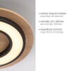 Leuchten Direkt lights TOLA ceiling light LED brown, black, 1-light source