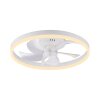 Leuchten Direkt lights mit Ceiling fan light LED white, 1-light source, Remote control