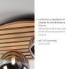 Leuchten Direkt lights STIKA ceiling light LED Light wood, 2-light sources