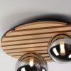 Leuchten Direkt lights STIKA ceiling light LED Light wood, 2-light sources