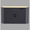 Leuchten Direkt lights ZIDDY wall light LED black, 2-light sources, Motion sensor