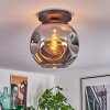 Ripoll ceiling light, globe light Smoke-coloured, 1-light source