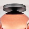 Ripoll ceiling light, globe light coppery, 1-light source