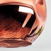 Ripoll ceiling light, globe light coppery, 1-light source