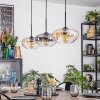 Mertola hanging light, pendant light black, 3-light sources