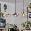 Mertola hanging light, pendant light black, 3-light sources