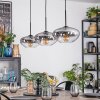 Mertola hanging light, pendant light black, 3-light sources
