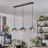 Mertola hanging light, pendant light black, 3-light sources