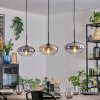 Mertola hanging light, pendant light black, 3-light sources