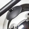 Chehalis ceiling light, globe light chrome, Smoke-coloured, 4-light sources