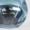 Ripoll ceiling light, globe light blue, 1-light source