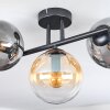Gastor ceiling light, globe light Amber, clear, Smoke-coloured, 3-light sources