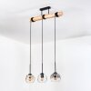 Ripoll hanging light, globe light, pendant light Ecru, black, 3-light sources