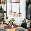 Ripoll hanging light, globe light, pendant light Ecru, black, 3-light sources