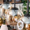Ripoll hanging light, globe light, pendant light Ecru, black, 3-light sources