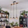 Ripoll hanging light, globe light, pendant light Ecru, black, 3-light sources