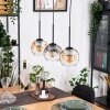 Ripoll hanging light, globe light, pendant light Ecru, black, 3-light sources