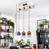 Ripoll hanging light, globe light, pendant light Ecru, black, 3-light sources