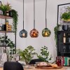 Ripoll hanging light, globe light, pendant light Ecru, black, 3-light sources