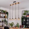 Ripoll hanging light, globe light, pendant light Ecru, black, 4-light sources