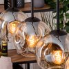 Ripoll hanging light, globe light, pendant light Ecru, black, 4-light sources
