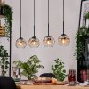 Ripoll hanging light, globe light, pendant light Ecru, black, 4-light sources