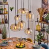 Apedo hanging light, pendant light Amber, clear, 6-light sources