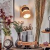 Fallhagen wall light, wall spotlight chrome, Light wood, 1-light source