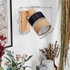 Fallhagen wall light, wall spotlight chrome, Light wood, 1-light source