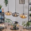 Mertola hanging light, pendant light black, 3-light sources