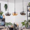 Mertola hanging light, pendant light black, 3-light sources
