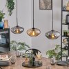Mertola hanging light, pendant light black, 3-light sources