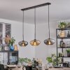 Mertola hanging light, pendant light black, 3-light sources