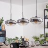 Mertola hanging light, pendant light black, 3-light sources