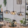 Mertola hanging light, pendant light black, 3-light sources