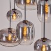Apedo hanging light, pendant light clear, Smoke-coloured, 6-light sources