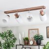 Fallhagen ceiling light, ceiling spotlight chrome, Dark wood, 4-light sources