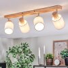 Fallhagen ceiling light, ceiling spotlight chrome, Light wood, 4-light sources