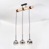 Ripoll hanging light, globe light, pendant light Ecru, black, 3-light sources