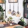 Ripoll hanging light, globe light, pendant light Ecru, black, 3-light sources