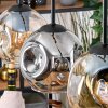 Ripoll hanging light, globe light, pendant light Ecru, black, 3-light sources