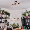 Koyoto hanging light, globe light, pendant light Ecru, black, 3-light sources