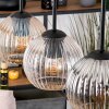 Koyoto hanging light, globe light, pendant light Ecru, black, 3-light sources