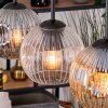 Ripoll hanging light, globe light, pendant light Ecru, black, 3-light sources