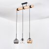 Ripoll hanging light, globe light, pendant light Ecru, black, 3-light sources