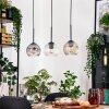 Ripoll hanging light, globe light, pendant light Ecru, black, 3-light sources